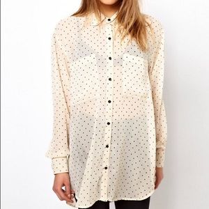 American Apparel Chiffon Blouse